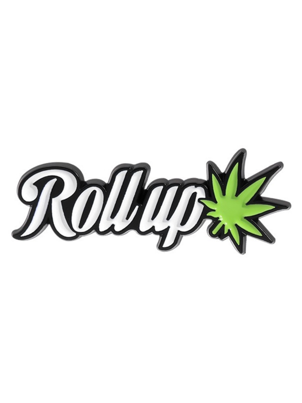 Roll Up Leaf Enamel Pin – Funny Green Lead Lapel Pin